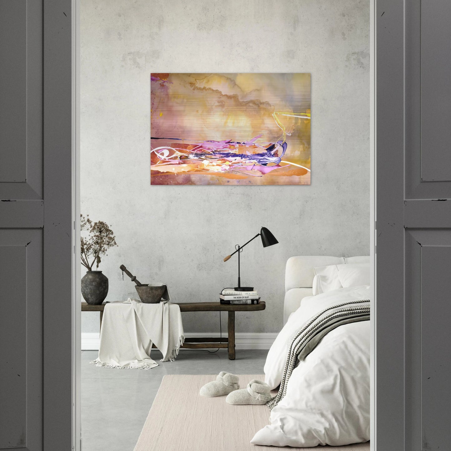 North Country - 1969 - Ronnie Landfield Brushed Aluminum Print - 70x100 cm / 28x40 inches | Ronnie Landfield Aluminum Print | Ronnie Landfield Prints