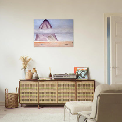 Misty - A Memory - Georgia O'Keeffe Brushed Aluminum Print - 70x100 cm / 28x40 inches | Georgia O'Keeffe Aluminum Print | Georgia O'Keeffe Prints