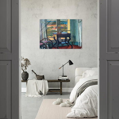 INTERIOR WITH A TABLE 1921 - Vanessa Bell Acrylic Print - 70x100 cm / 28x40″ inches