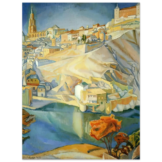 Diego Rivera - VIEW OF TOLEDO 1912  75x100 cm / 30x40inches Fine Art Poster