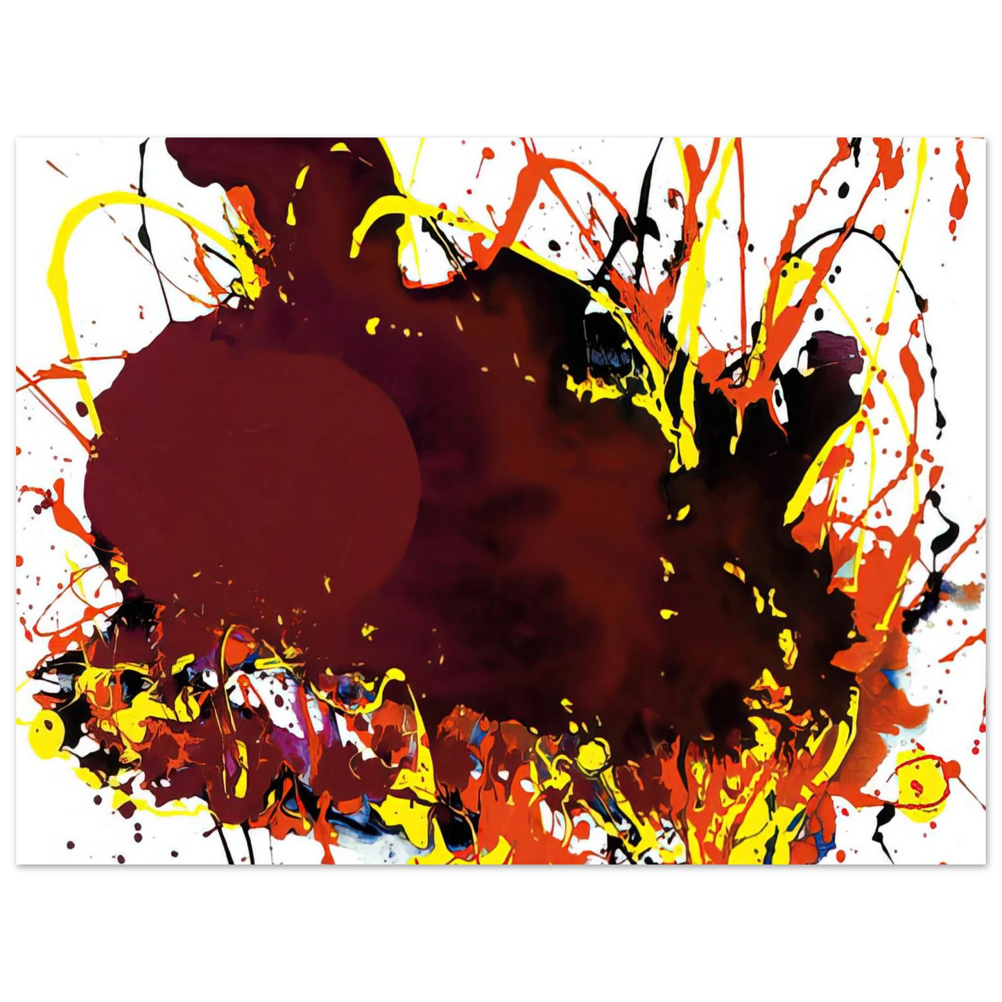 Sam Francis - Untitled  SFP94-139  SFF 1809   75x100 cm / 30x40inches Fine Art Poster