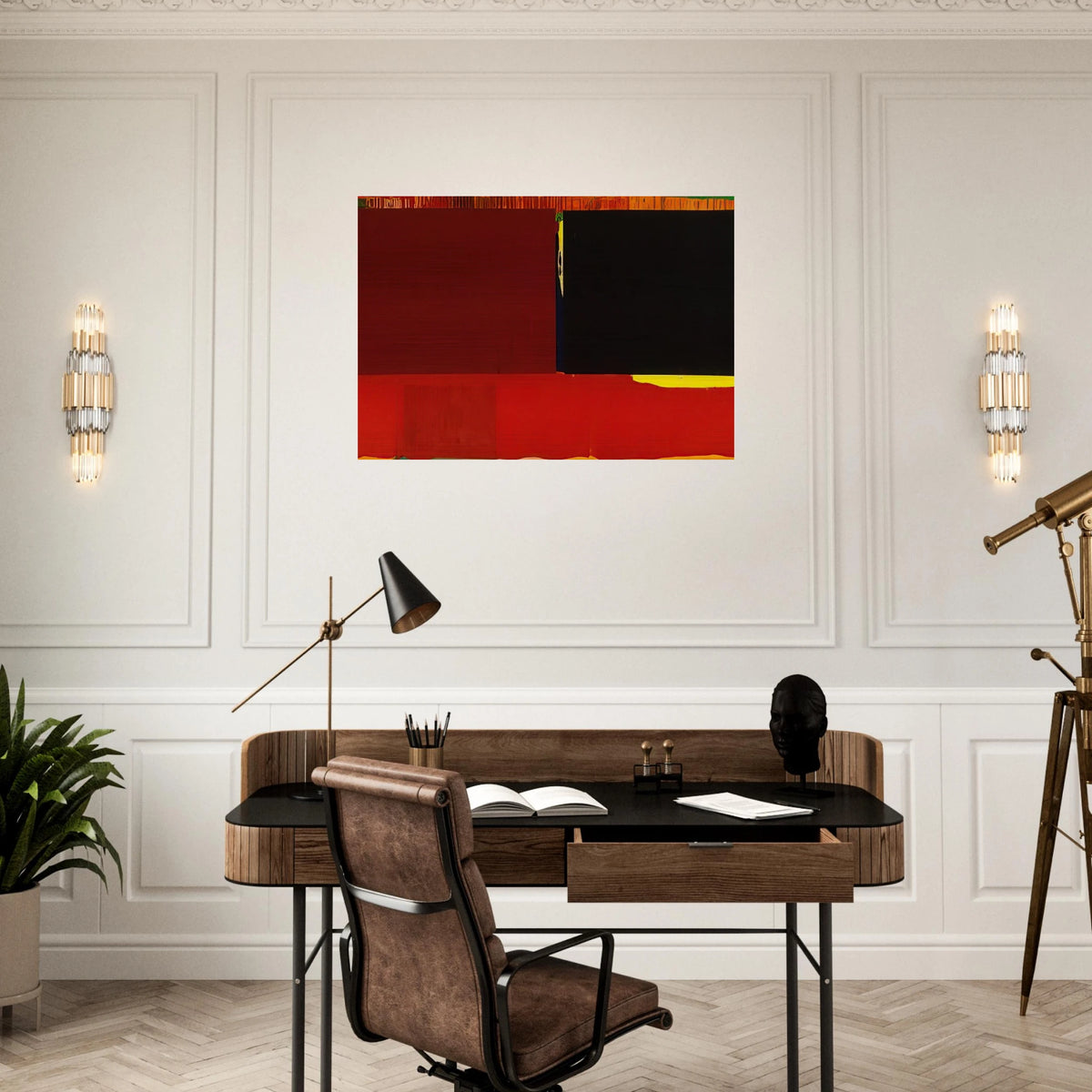29. 03. 60 - 1960 - John Hoyland Brushed Aluminum Print - 70x100 cm / 28x40 inches | John Hoyland Aluminum Print | John Hoyland Prints
