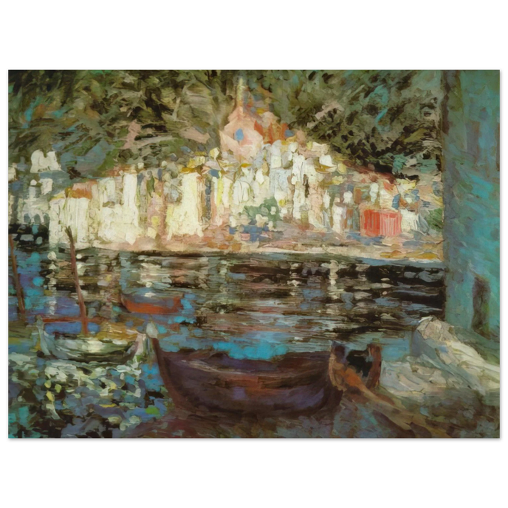 Salvador Dali - VIEW OF CADAQUES FROM PLAYA POAL  75x100 cm / 30x40inches Fine Art Poster