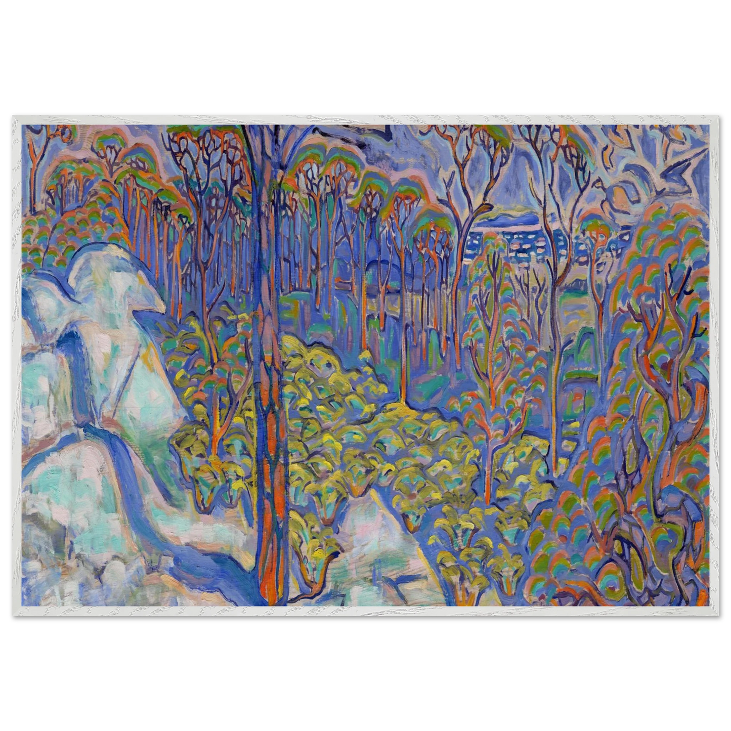 Walter Inglis Anderson - Walter Anderson Wall art - 30x40 cm / 12x16 inches - Premium Wooden Framed Poster With Fine Art Paper-canvas - White frame