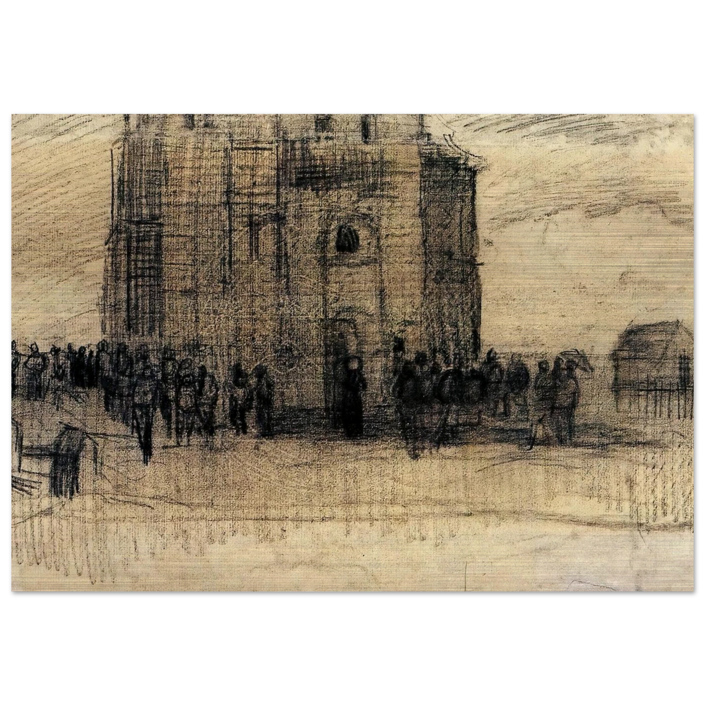 Sale of Building Scrap - Vincent van Gogh Brushed Aluminum Print - 70x100 cm / 28x40 inches | Vincent van Gogh Aluminum Print | Vincent van Gogh Prints
