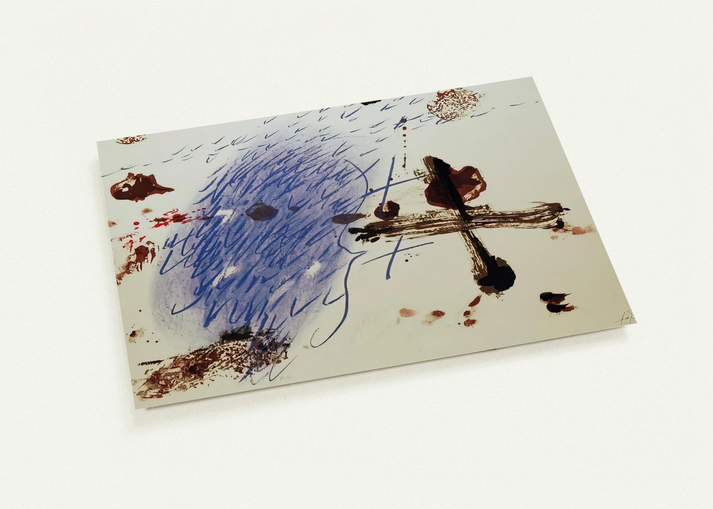 BAN DE LOO COLOGNE 1972 By Antoni Tapies Pack of 10 Post Cards | Antoni Tapies Post Cards | A6 (10.5 x 14.8 cm) - 4.1 x 5.8 inches