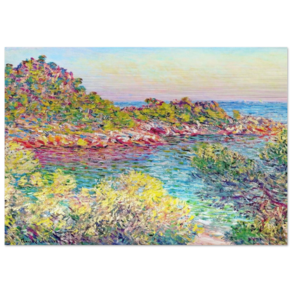 Landscape near Montecarlo - claude monet Brushed Aluminum Print - 70x100 cm / 28x40 inches | claude monet Aluminum Print | claude monet Prints