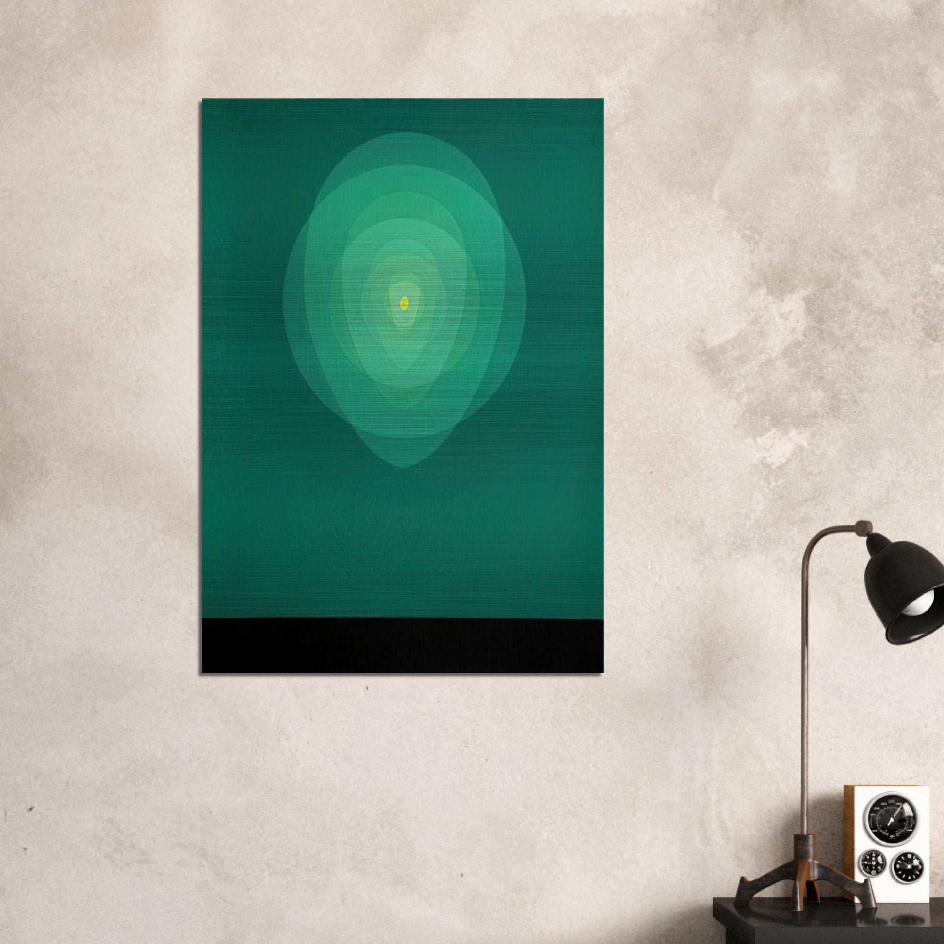 Green Mandala - 1969 - Clarence Holbrook Carter Brushed Aluminum Print - 70x100 cm / 28x40 inches | Clarence Holbrook Carter Aluminum Print | Clarence Holbrook Carter Prints