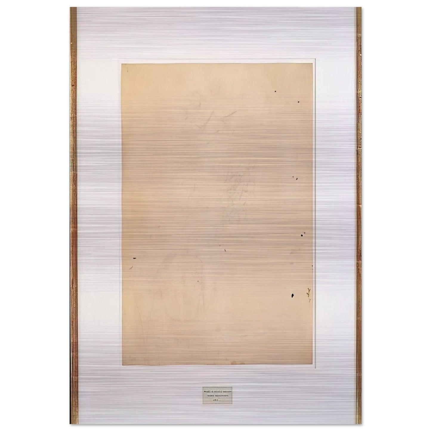 ERASED DE KOONING 1953 - Robert Rauschenberg Brushed Aluminum Print - 70x100 cm / 28x40 inches | Robert Rauschenberg Aluminum Print | Robert Rauschenberg Prints