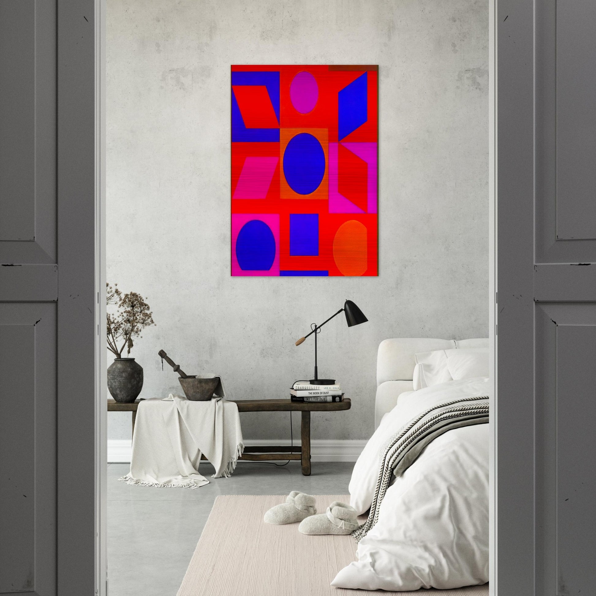 Alphabet VR - 1960 - Victor Vasarely Brushed Aluminum Print - 70x100 cm / 28x40 inches | Victor Vasarely Aluminum Print | Victor Vasarely Prints