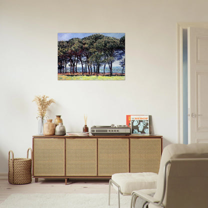Pine Trees, Cap d'Antibes - claude monet Brushed Aluminum Print - 70x100 cm / 28x40 inches | claude monet Aluminum Print | claude monet Prints