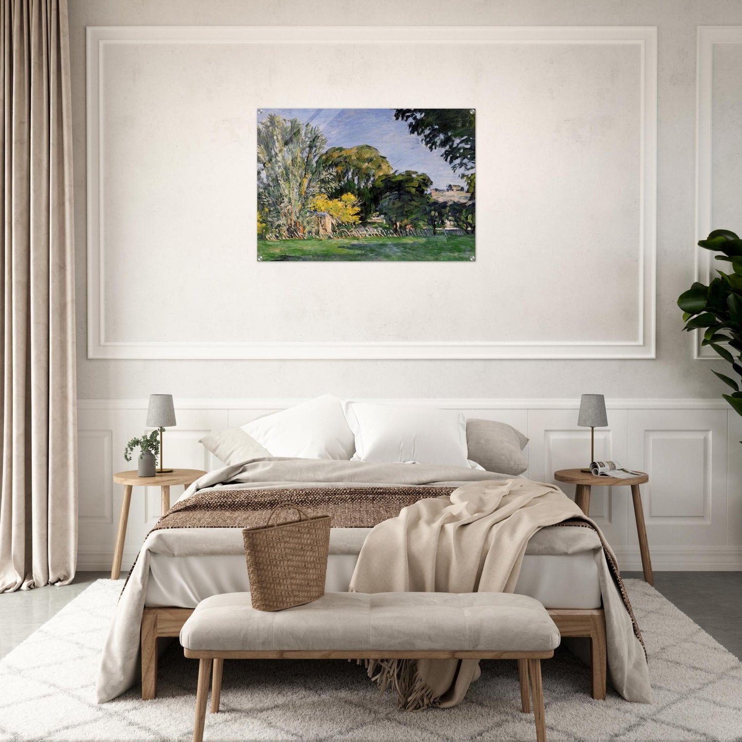 The Trees of Jas de Bouffan - Paul Cézanne Acrylic Print - 70x100 cm / 28x40″ inches