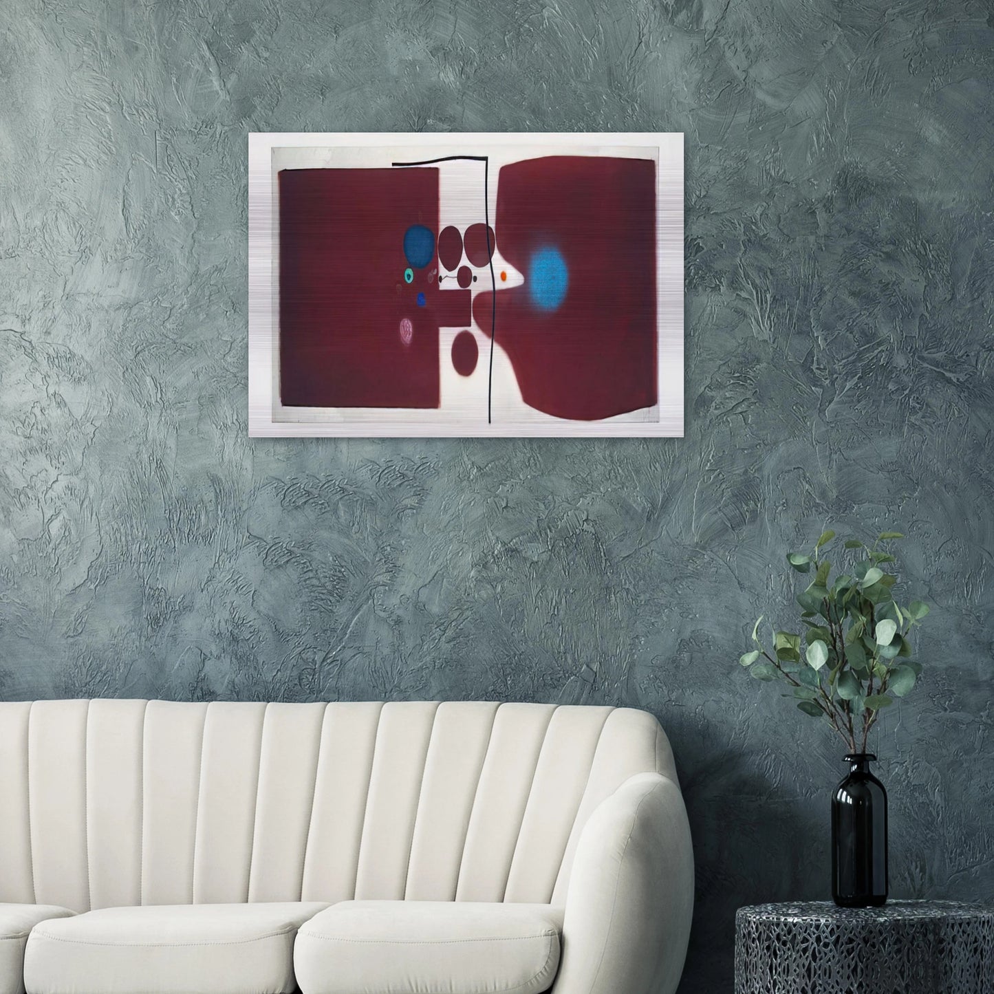 BROWN SYMPHONY 1979 - Victor Pasmore Brushed Aluminum Print - 70x100 cm / 28x40 inches | Victor Pasmore Aluminum Print | Victor Pasmore Prints