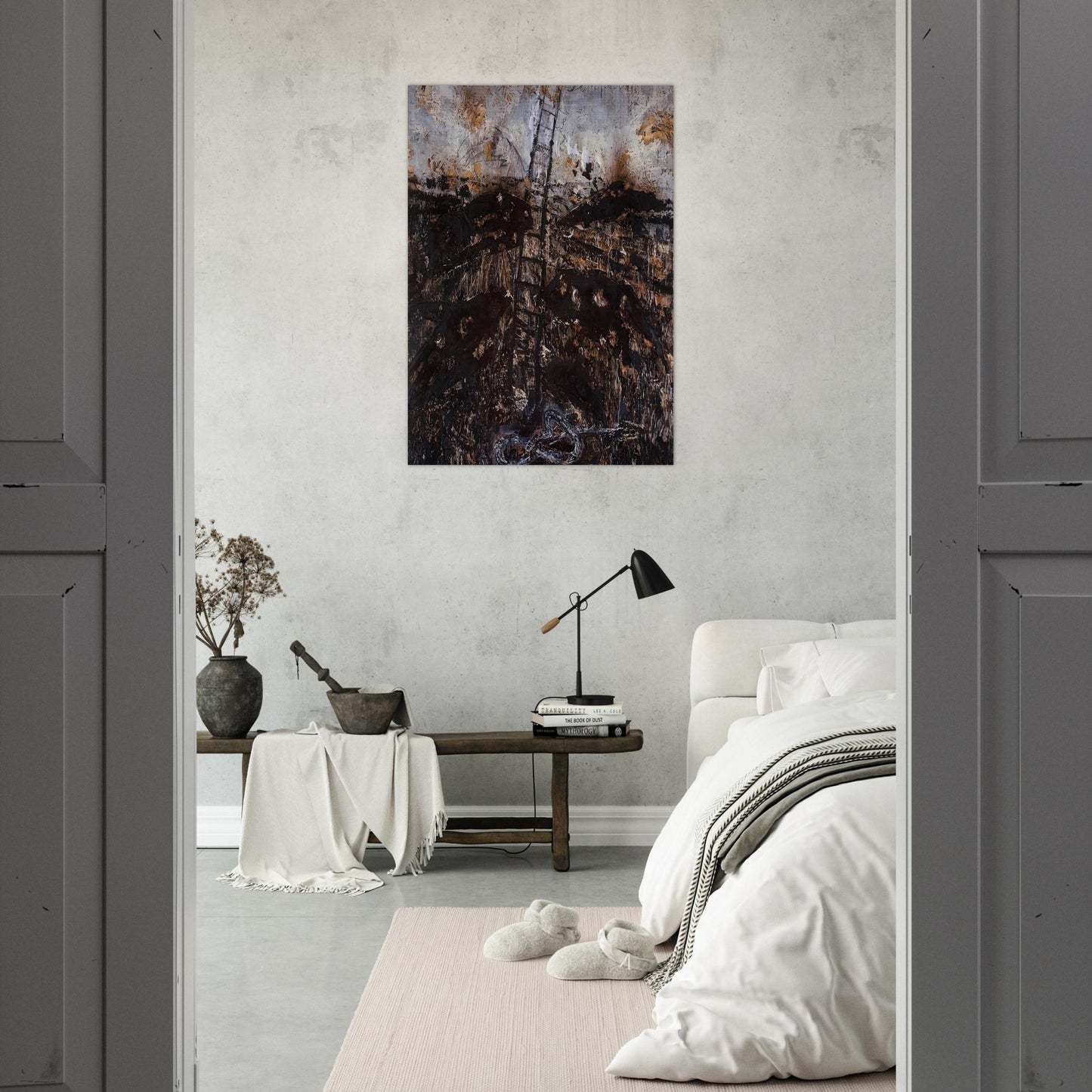 SERAPHIM 1984 - Anselm Kiefer Brushed Aluminum Print - 70x100 cm / 28x40 inches | Anselm Kiefer Aluminum Print | Anselm Kiefer Prints