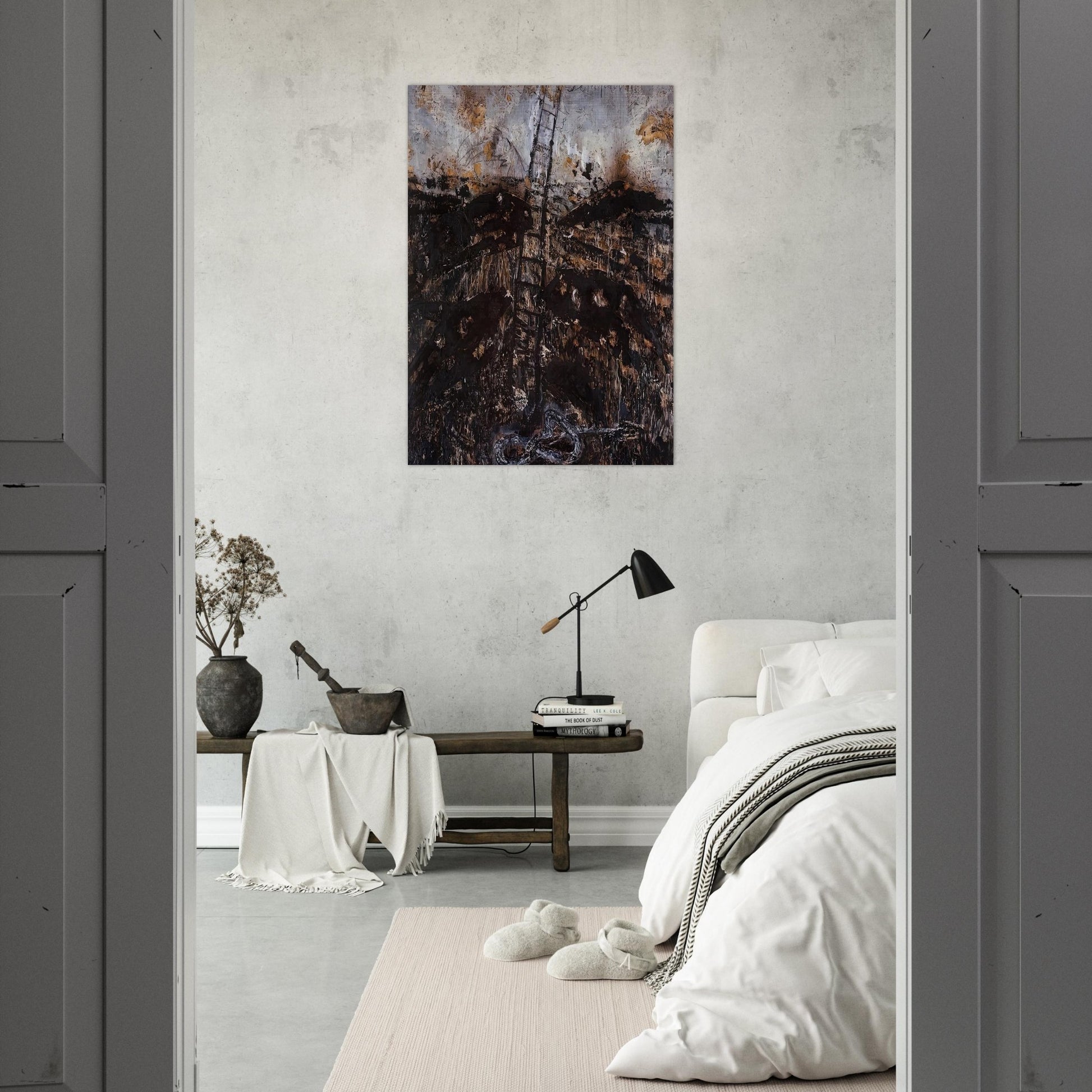 SERAPHIM 1984 - Anselm Kiefer Brushed Aluminum Print - 70x100 cm / 28x40 inches | Anselm Kiefer Aluminum Print | Anselm Kiefer Prints