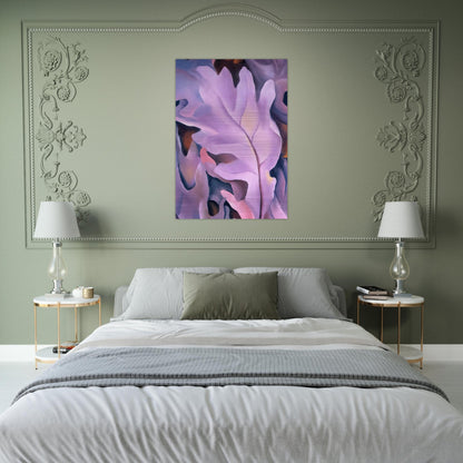 Purple Leaves - Georgia O'Keeffe Brushed Aluminum Print - 70x100 cm / 28x40 inches | Georgia O'Keeffe Aluminum Print | Georgia O'Keeffe Prints