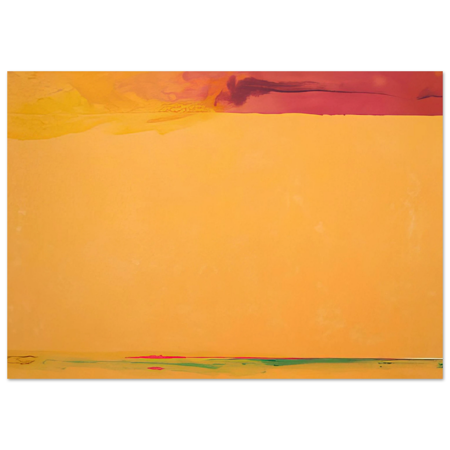Helen Frankenthaler - Southern Exposure - 2005 Wall art - 13x18 cm / 5x7 inches - Premium Wooden Framed Poster With Fine Art Paper-canvas - Black frame