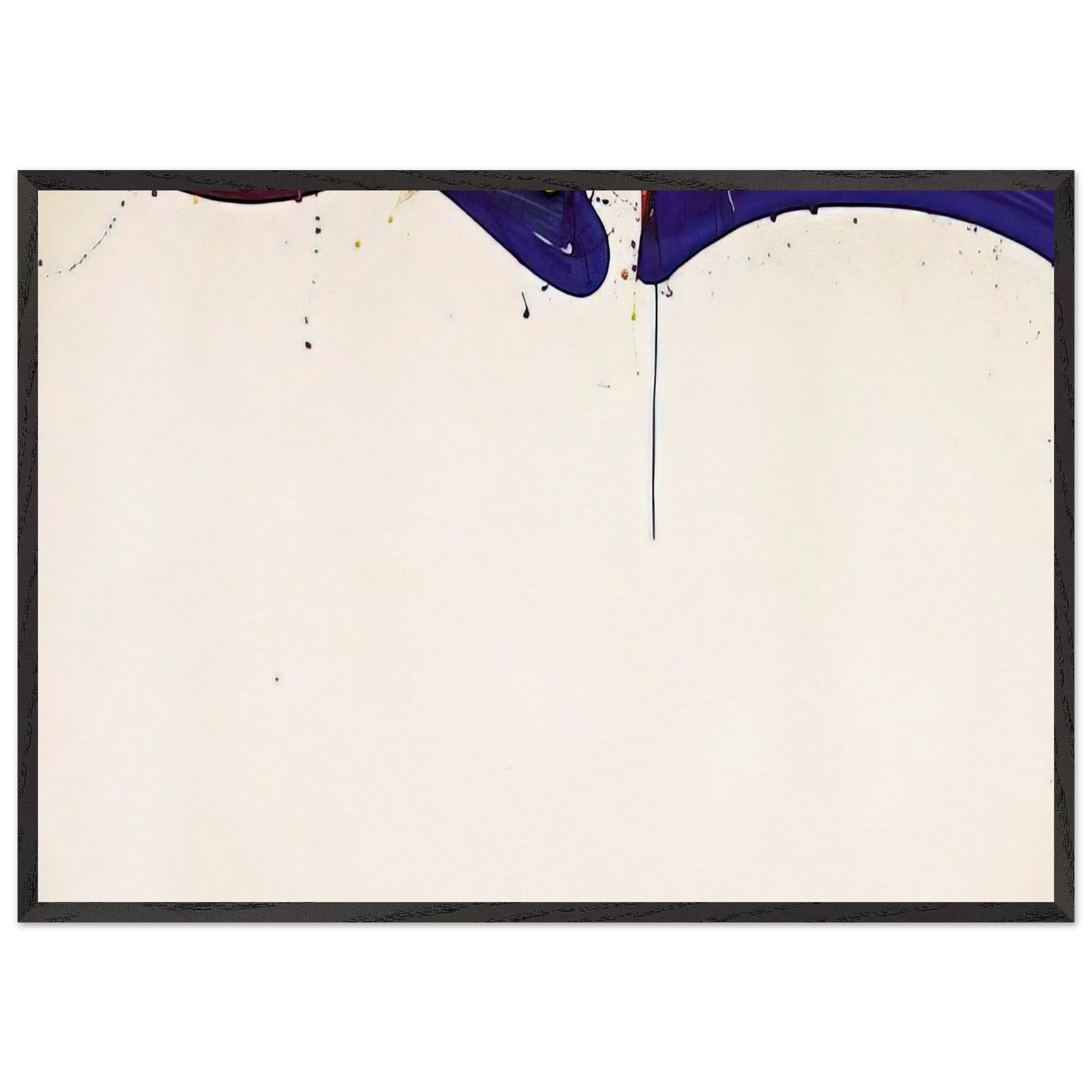 Untitled  SF 64-171  - Sam Francis 70x100 cm / 28x40 inches Framed Art Print – Black Wooden Frame