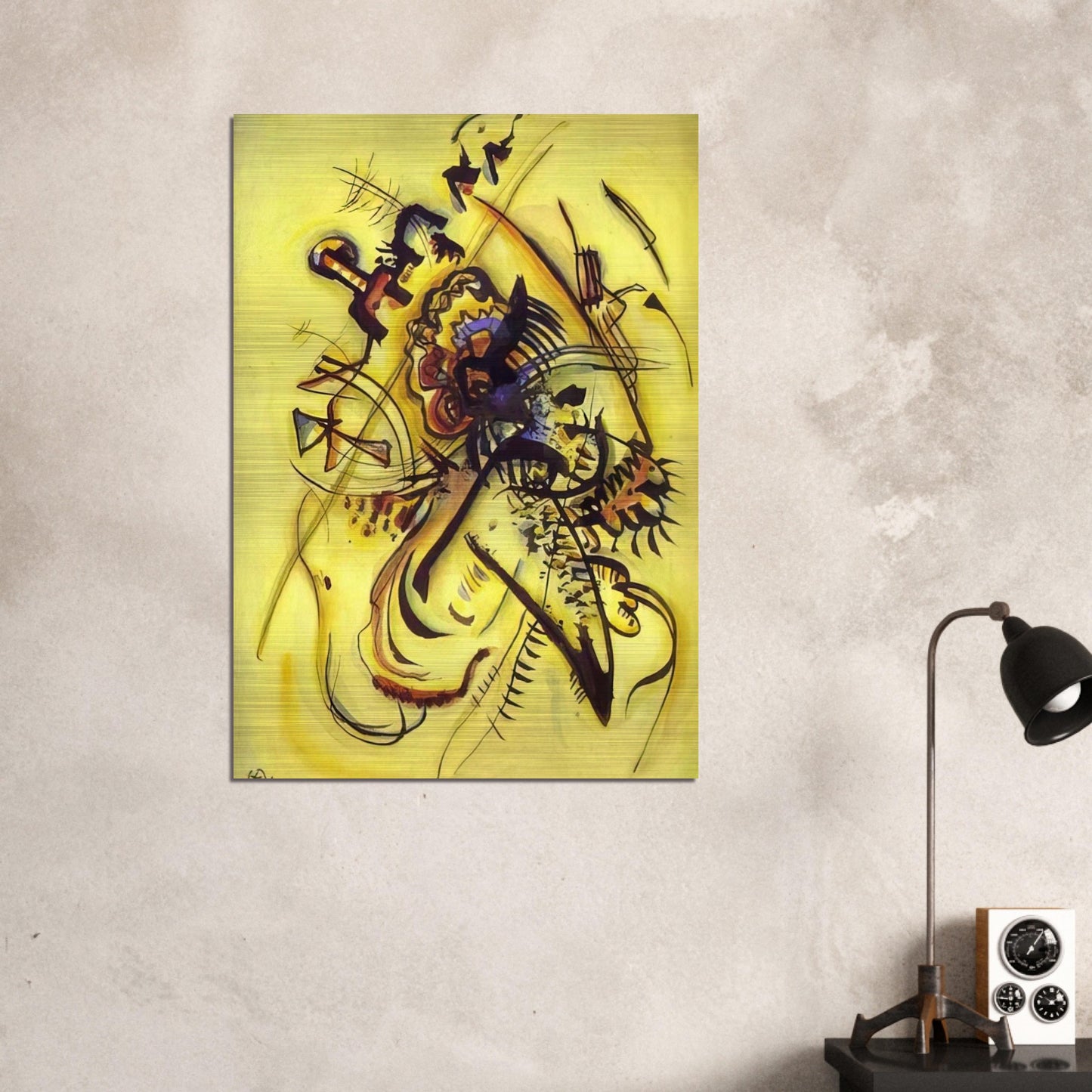 TO THE UNKNOWN VOICE 1916 - Wassily Kandinsky Brushed Aluminum Print - 70x100 cm / 28x40 inches | Wassily Kandinsky Aluminum Print | Wassily Kandinsky Prints