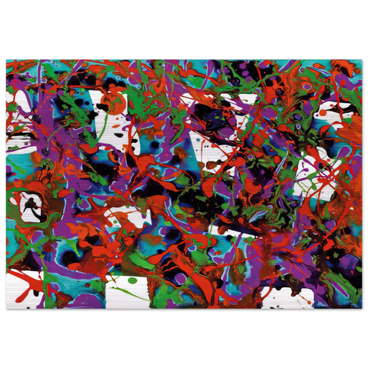 Untitled  SFP94-23  SF94-036  - Sam Francis Brushed Aluminum Print - 70x100 cm / 28x40 inches | Sam Francis Aluminum Print | Sam Francis Prints
