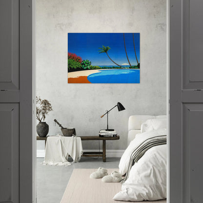 Shade of Palm Grove II - Hiroshi Nagai Brushed Aluminum Print - 70x100 cm / 28x40 inches | Hiroshi Nagai Aluminum Print | Hiroshi Nagai Prints
