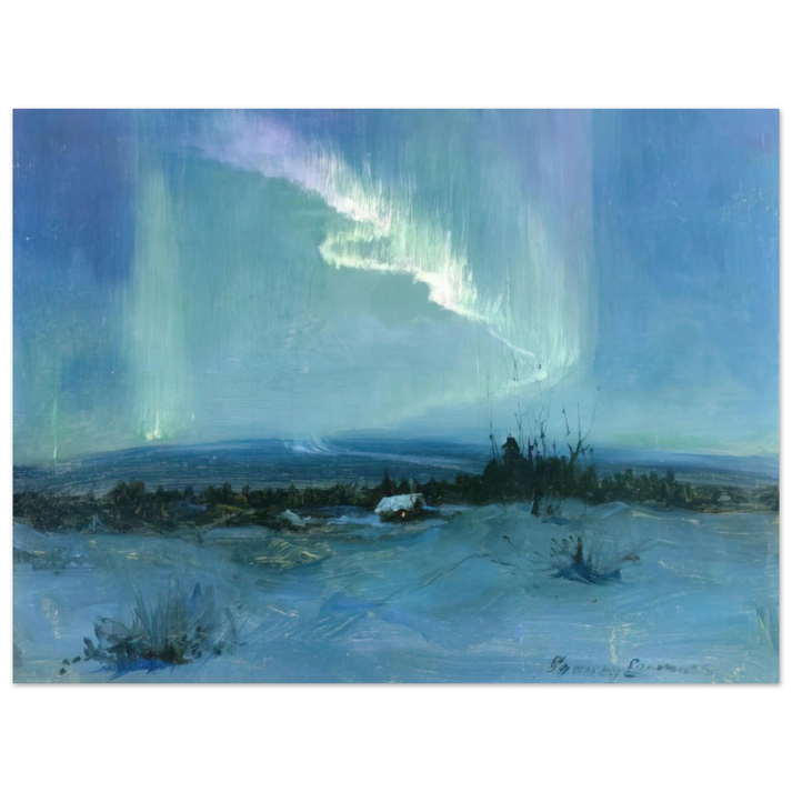 Sydney Laurence - Northern Lights - Romanticism  75x100 cm / 30x40inches Fine Art Poster