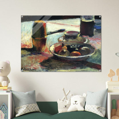 FRUIT AND COFFEE POT - Henri Matisse Acrylic Print - 70x100 cm / 28x40″ inches | Henri Matisse Wall Art | Henri Matisse Prints