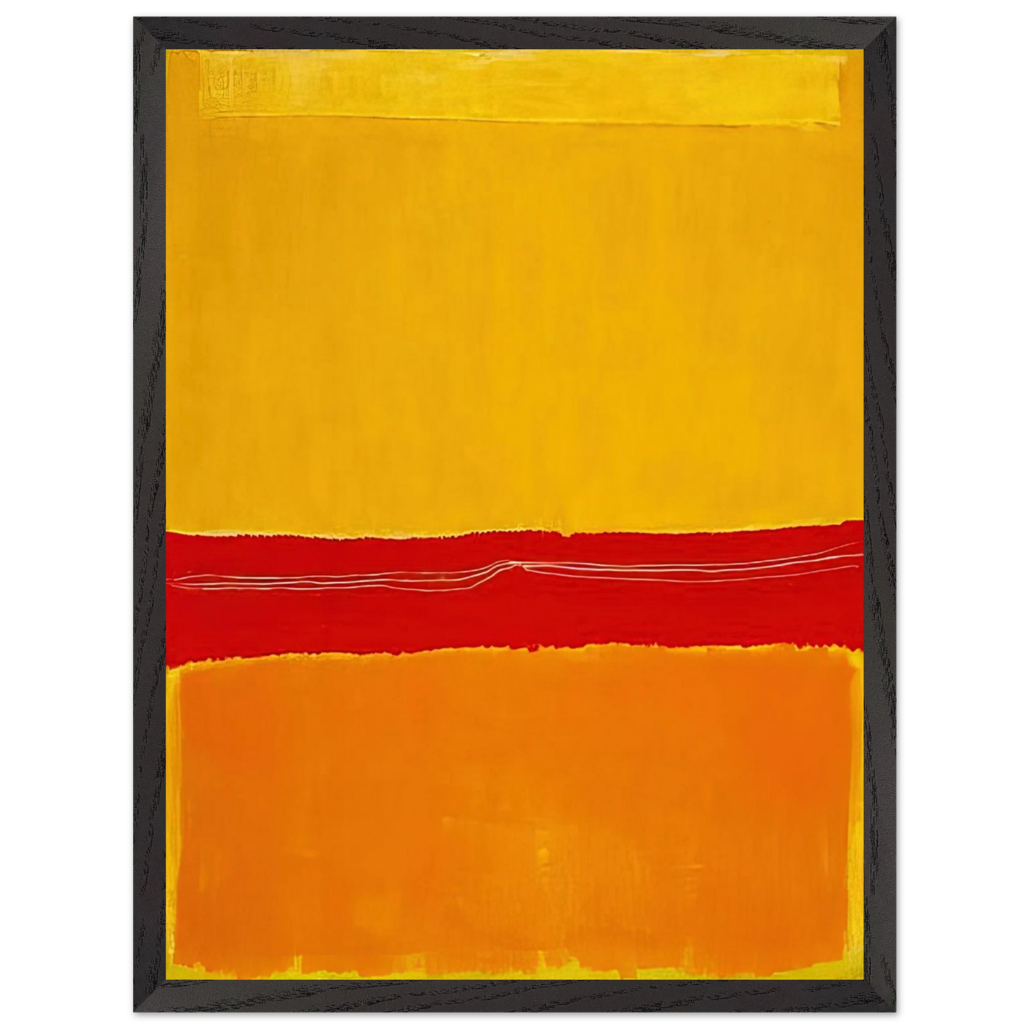 Mark Rothko - No.5No.22 - 1950 Wall Art - 21x29.7 cm / 8x12" - Premium Wooden Framed Poster With Fine Art Paper - Wood frame