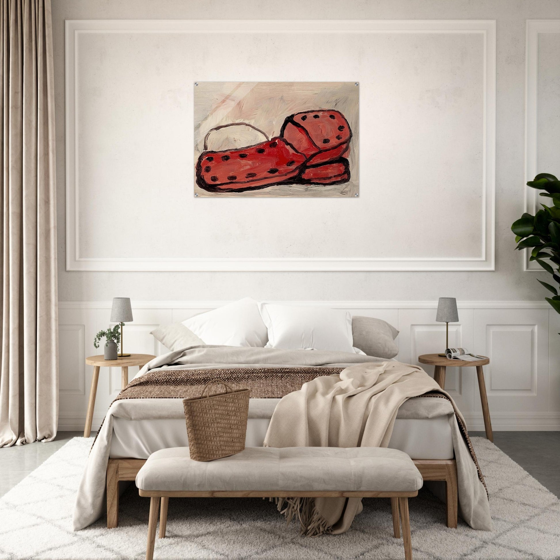 SHOES 1968 - Philip Guston Acrylic Print - 70x100 cm / 28x40″ inches