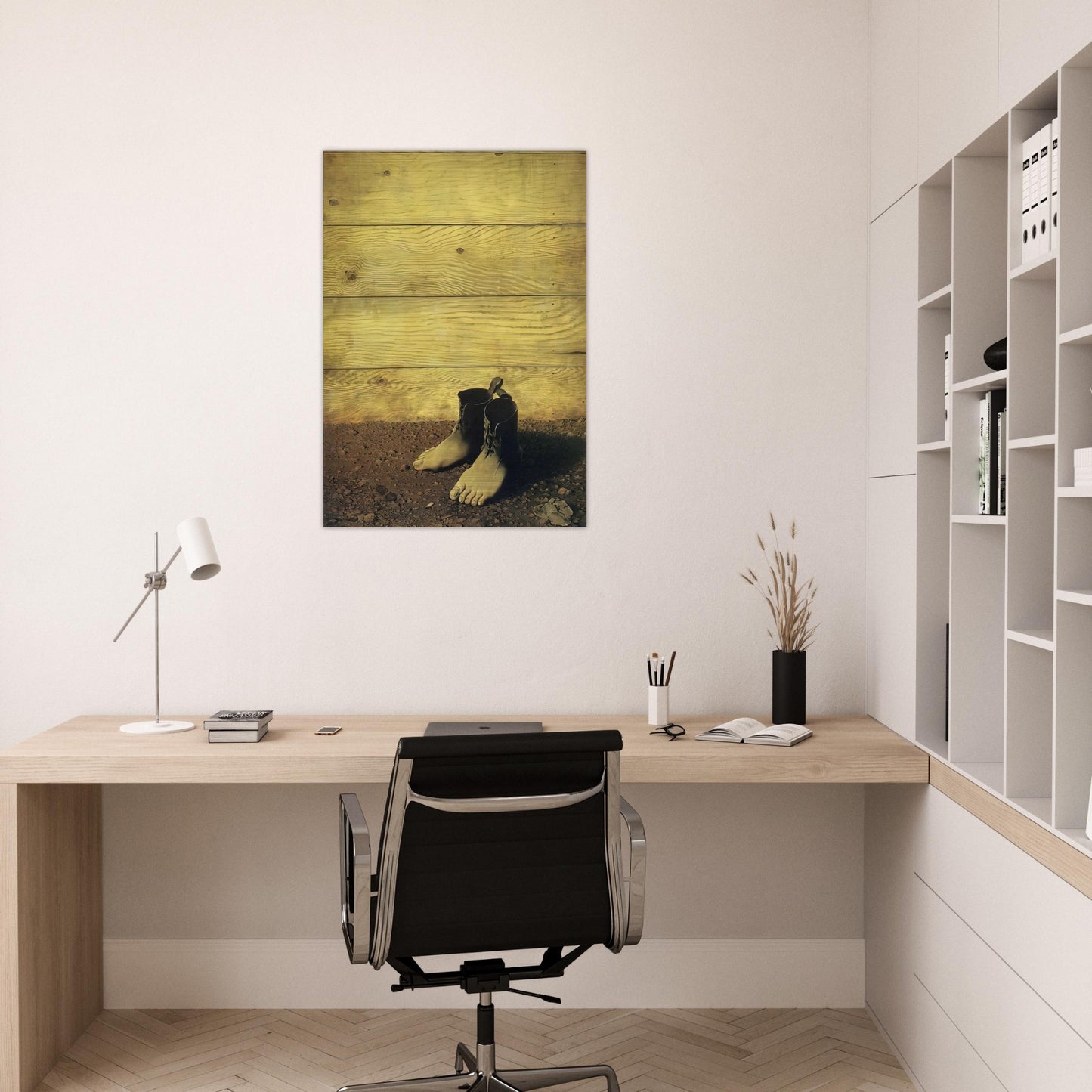 THE RED MODEL 1934 - Rene Magritte Brushed Aluminum Print - 70x100 cm / 28x40 inches | Rene Magritte Aluminum Print | Rene Magritte Prints