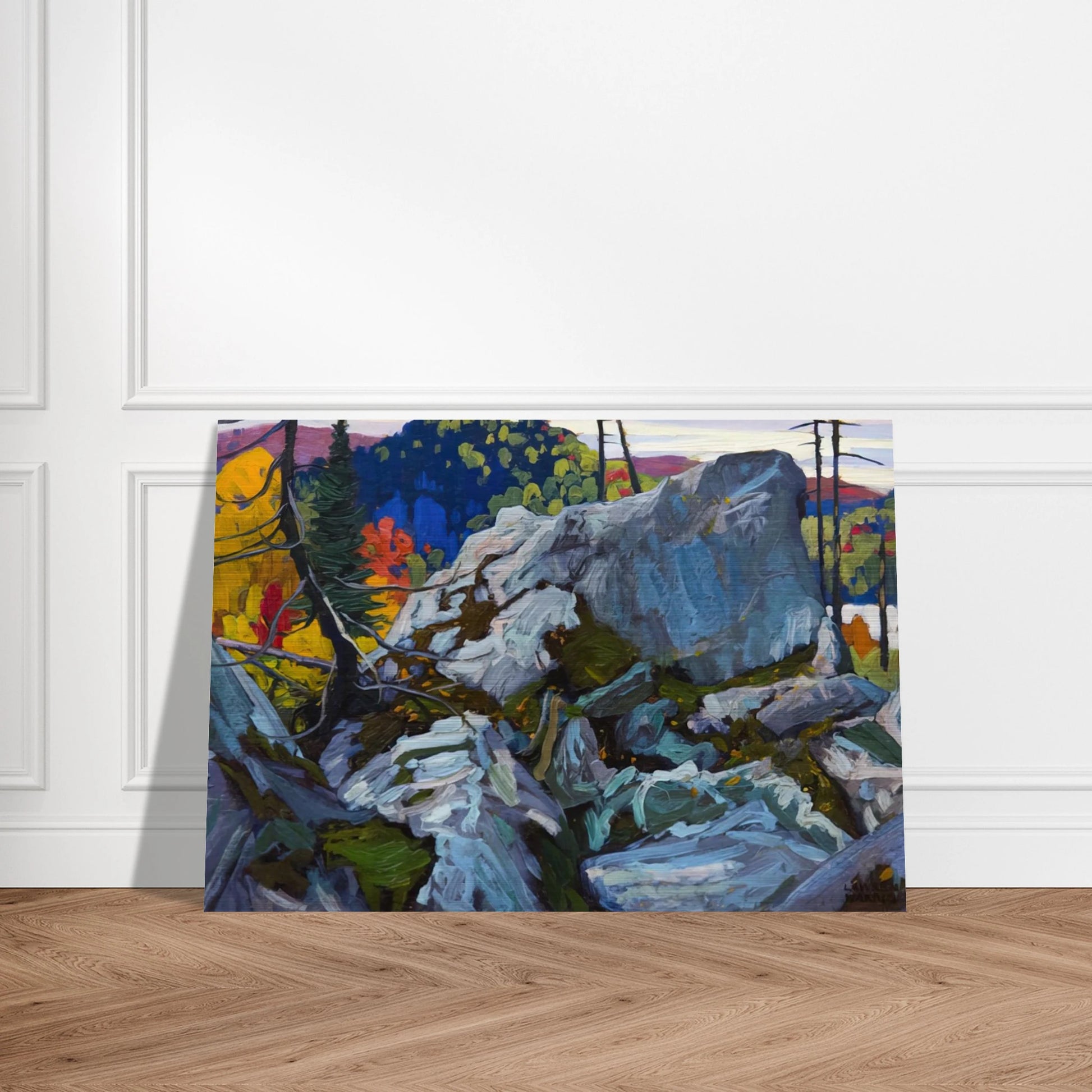 Autumn Batchewana - 1918 - Lawren Harris Brushed Aluminum Print - 70x100 cm / 28x40 inches | Lawren Harris Aluminum Print | Lawren Harris Prints