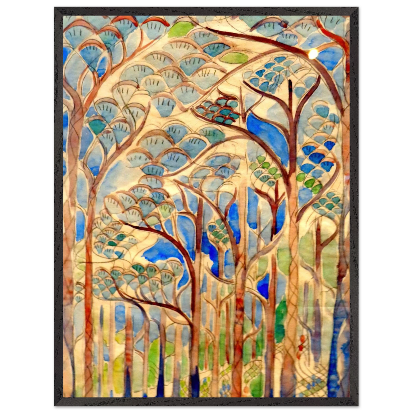 Walter Inglis Anderson - Walter Anderson Wall art - 30x40 cm / 12x16 inches - Premium Wooden Framed Poster With Fine Art Paper-canvas - Black frame
