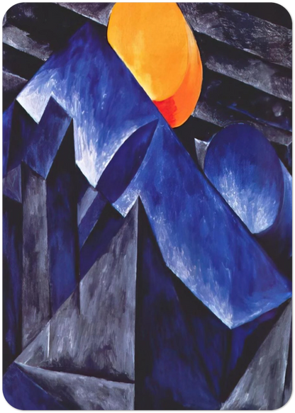 Composition - 1914 By Natalia Goncharova Pack of 10 Post Cards | Natalia Goncharova Post Cards | A6 (10.5 x 14.8 cm) - 4.1 x 5.8 inches