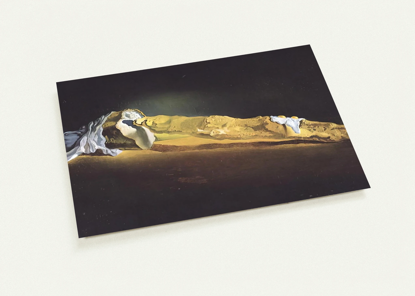 ORDINARY FRENCH LOAF WITH TWO FRIED EGGS By Salvador Dali Pack of 10 Post Cards | Salvador Dali Post Cards | A6 (10.5 x 14.8 cm) - 4.1 x 5.8 inches