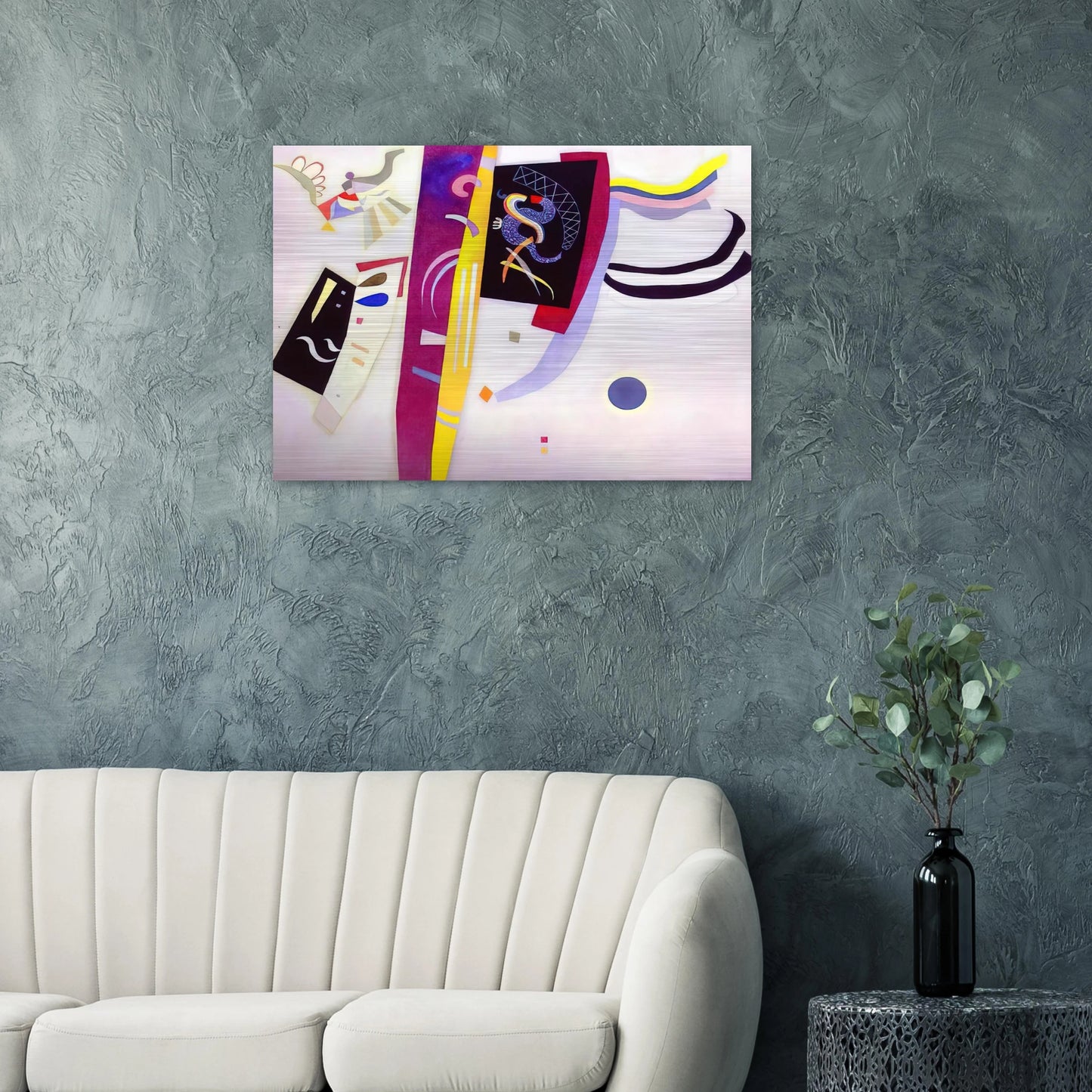 ORANGE VIOLET 1935 - Wassily Kandinsky Brushed Aluminum Print - 70x100 cm / 28x40 inches | Wassily Kandinsky Aluminum Print | Wassily Kandinsky Prints
