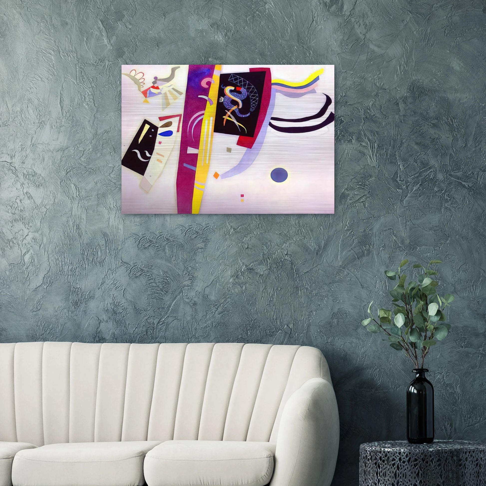 ORANGE VIOLET 1935 - Wassily Kandinsky Brushed Aluminum Print - 70x100 cm / 28x40 inches | Wassily Kandinsky Aluminum Print | Wassily Kandinsky Prints
