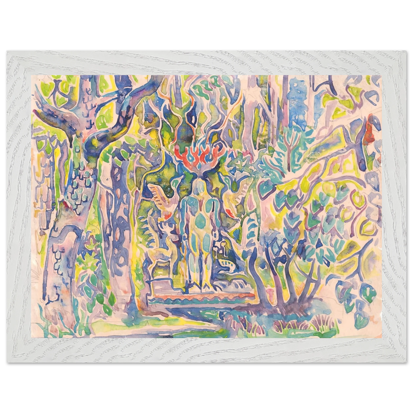 Walter Inglis Anderson - Walter Anderson Wall art - 60x80 cm / 24x32 inches - Premium Wooden Framed Poster With Fine Art Paper-canvas - Black frame