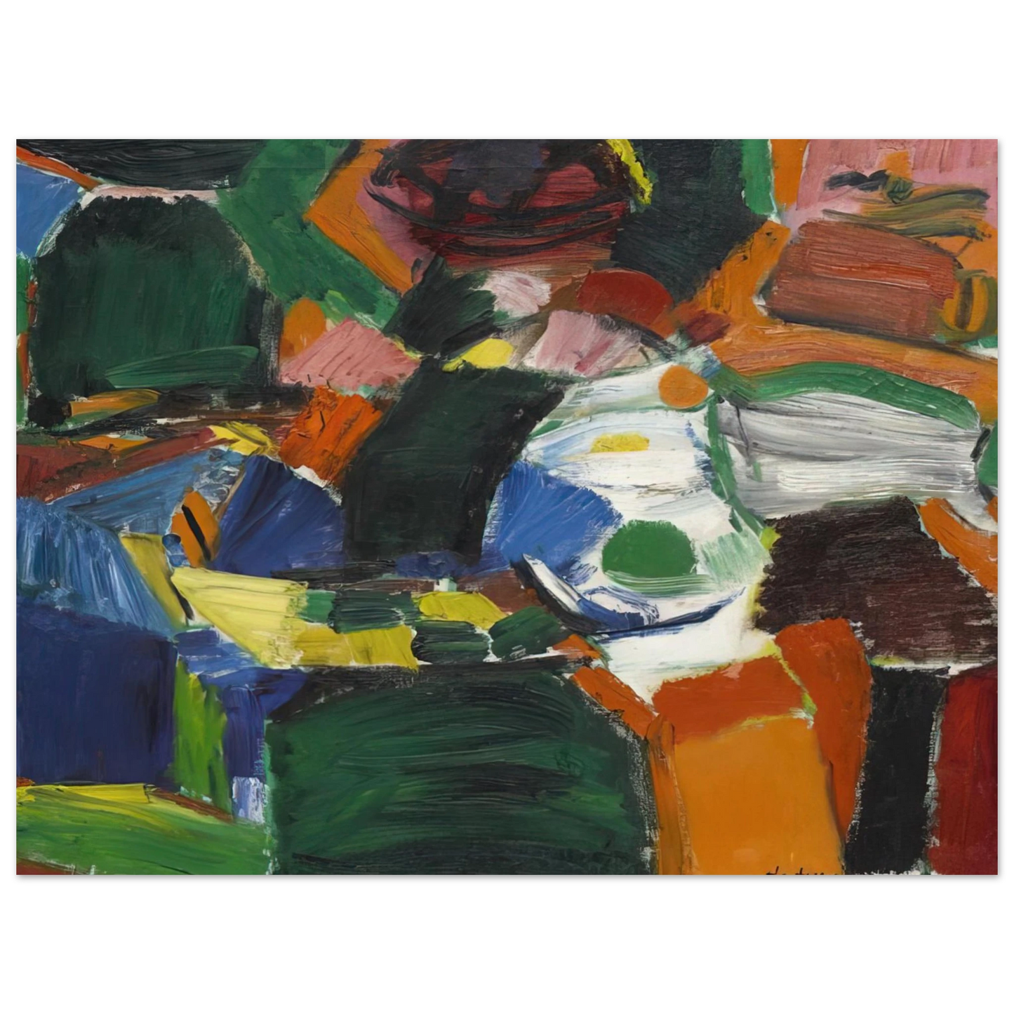 Grace Hartigan - Orchard Street #2  75x100 cm / 30x40inches Fine Art Poster