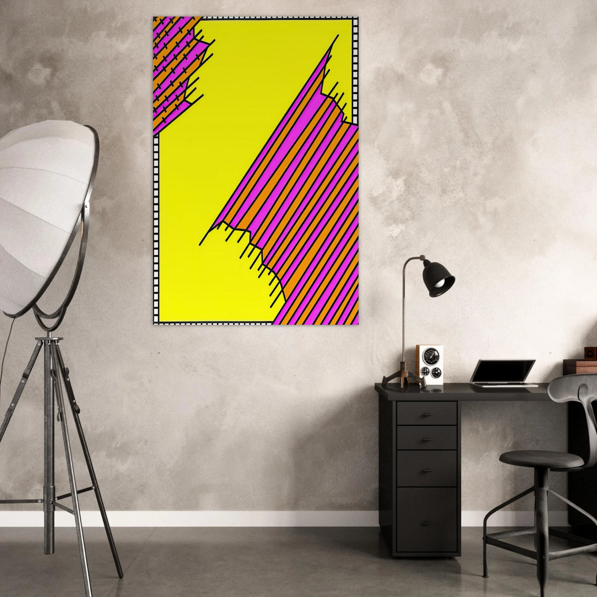 Crossover - 1972 - Nicholas Krushenick Art Prints - 100x150 cm / 40x60″ inches | Nicholas Krushenick Poster | Nicholas Krushenick Prints