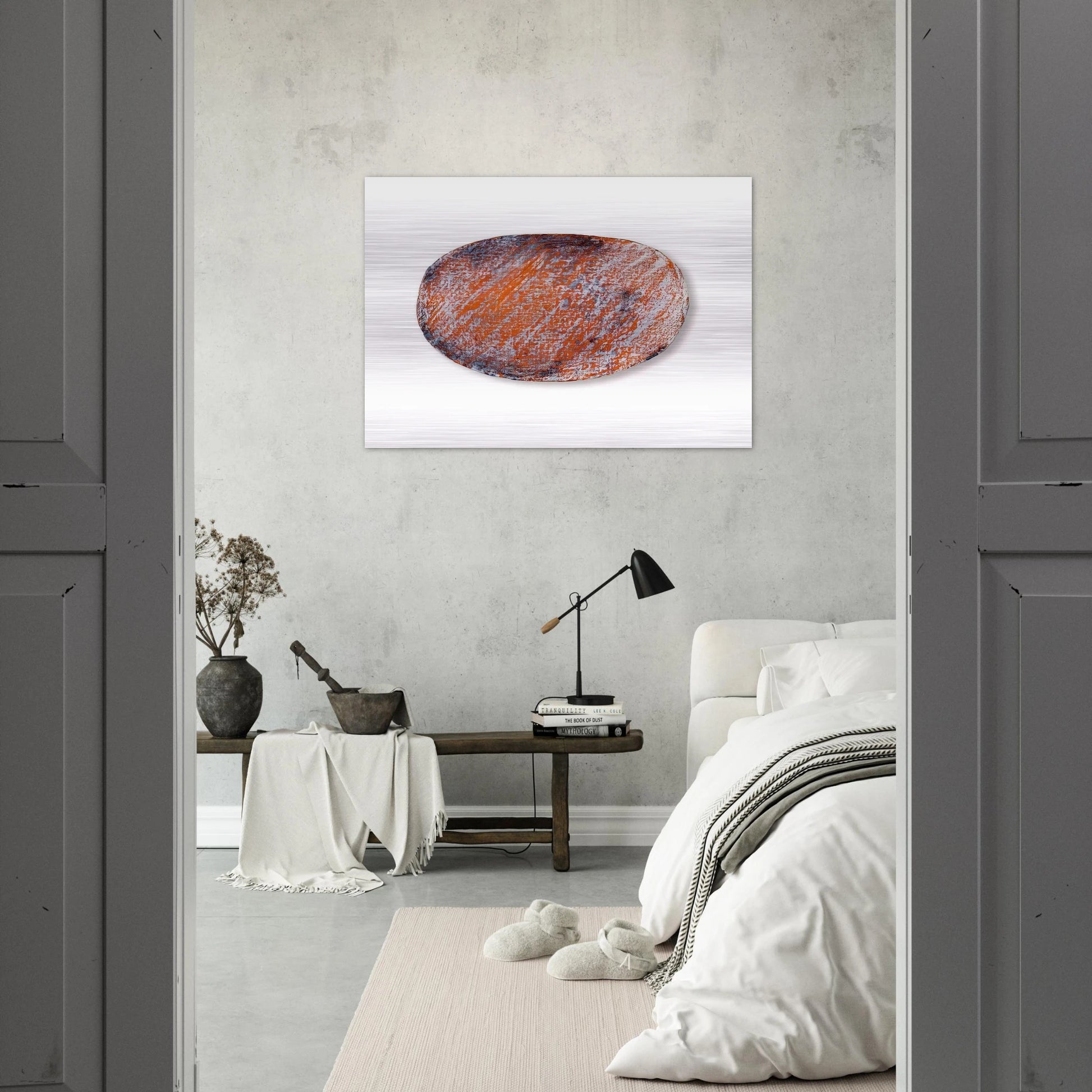 OHNE TITEL F R PETER DIBKE 1970 - BLINKY PALERMO Brushed Aluminum Print - 70x100 cm / 28x40 inches | BLINKY PALERMO Aluminum Print | BLINKY PALERMO Prints