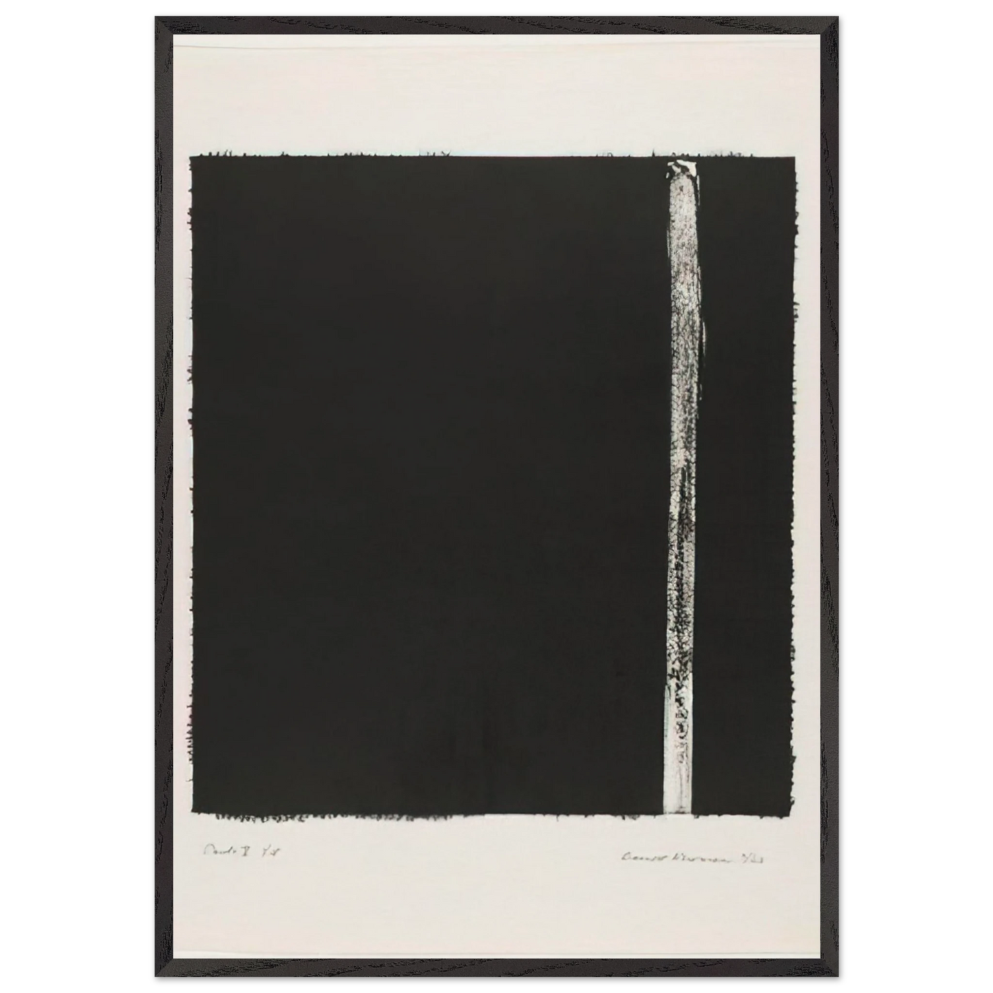 Canto V - Barnett Newman 70x100 cm / 28x40 inches Framed Art Print – Black Wooden Frame