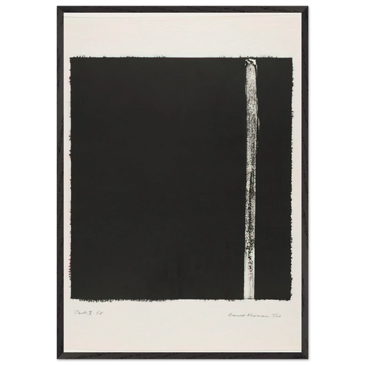 Canto V - Barnett Newman 70x100 cm / 28x40 inches Framed Art Print – Black Wooden Frame