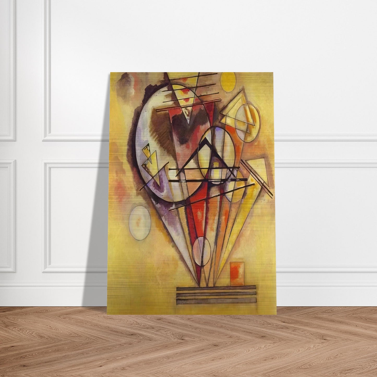 ON THE POINTS 1928 - Wassily Kandinsky Brushed Aluminum Print - 70x100 cm / 28x40 inches | Wassily Kandinsky Aluminum Print | Wassily Kandinsky Prints