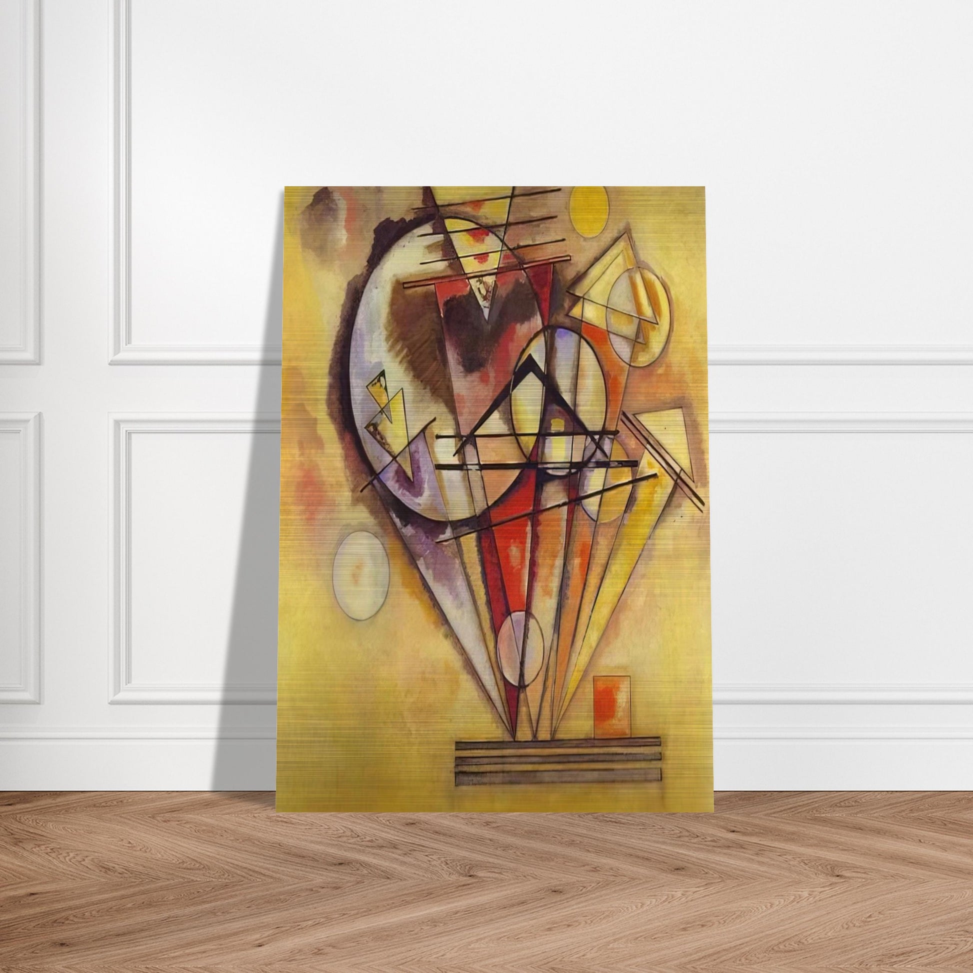 ON THE POINTS 1928 - Wassily Kandinsky Brushed Aluminum Print - 70x100 cm / 28x40 inches | Wassily Kandinsky Aluminum Print | Wassily Kandinsky Prints