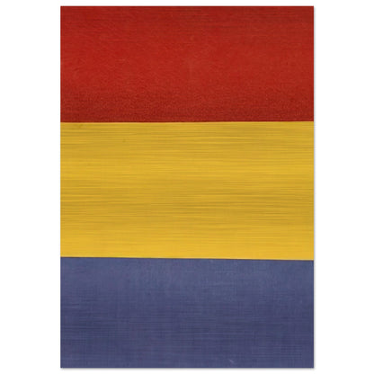 Red, Yellow, Blue - Ellsworth Kelly Brushed Aluminum Print - 70x100 cm / 28x40 inches | Ellsworth Kelly Aluminum Print | Ellsworth Kelly Prints