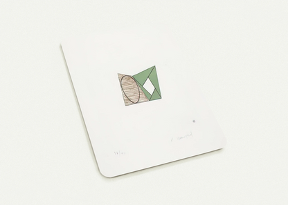 PAGES 10 1989 By Robert Mangold Pack of 10 Post Cards | Robert Mangold Post Cards | A6 (10.5 x 14.8 cm) - 4.1 x 5.8 inches