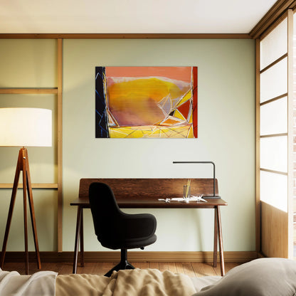 Thunder For Camille Pissarro - 1986 - Ronnie Landfield Brushed Aluminum Print - 70x100 cm / 28x40 inches | Ronnie Landfield Aluminum Print | Ronnie Landfield Prints
