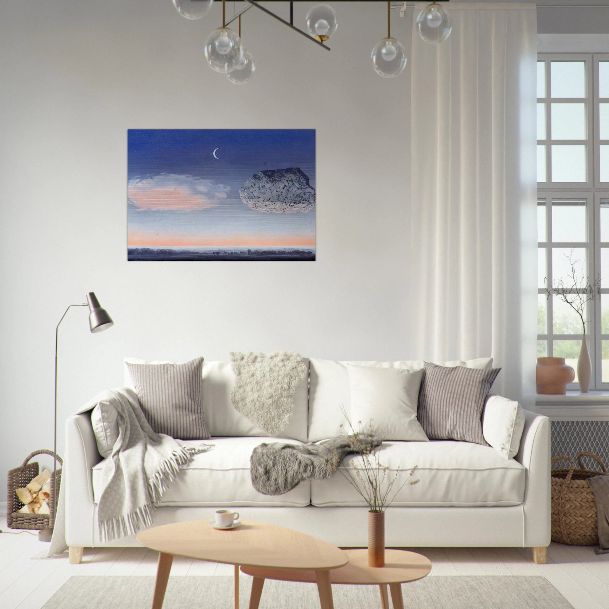 THE BATTLE OF THE ARGONNE 1959 - Rene Magritte Brushed Aluminum Print - 70x100 cm / 28x40 inches | Rene Magritte Aluminum Print | Rene Magritte Prints