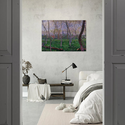 Bennecourt - claude monet Brushed Aluminum Print - 70x100 cm / 28x40 inches | claude monet Aluminum Print | claude monet Prints