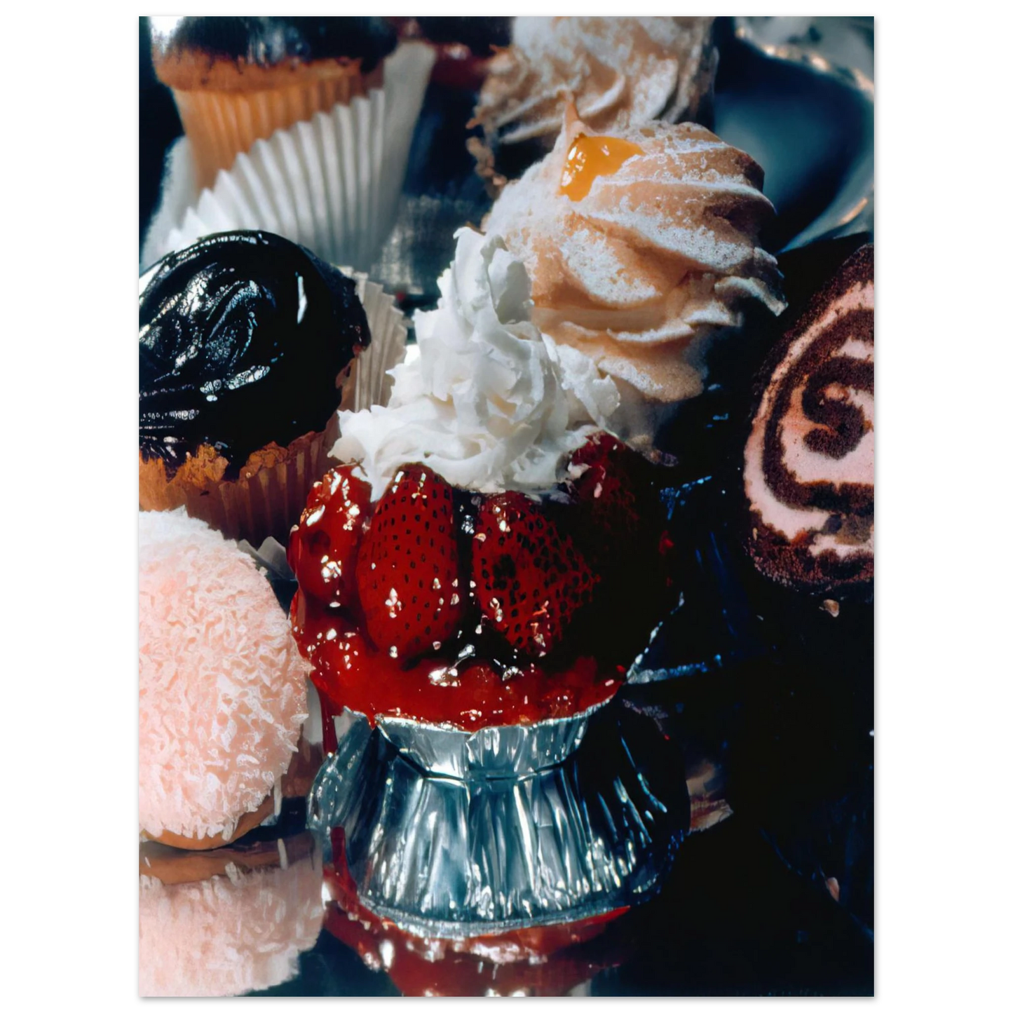 Audrey Flack - STRAWBERRY TART SUPREME 1974  75x100 cm / 30x40inches Fine Art Poster